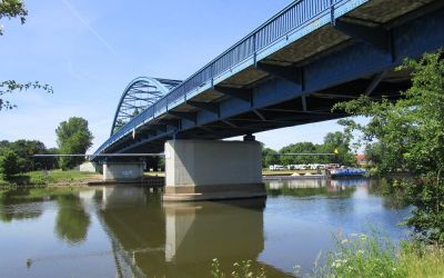 Weserbrücke Ansicht von unten